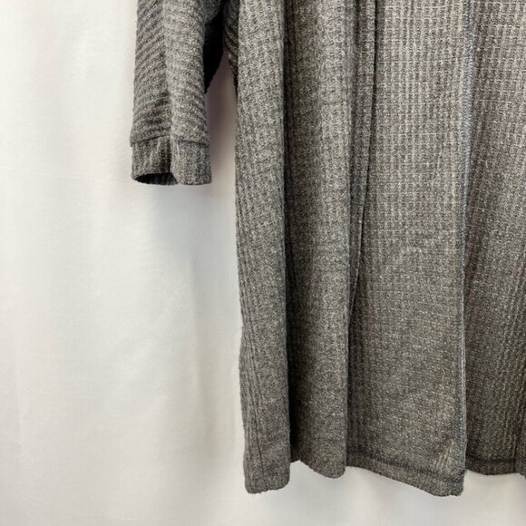 Sadie & Sage Womens Cardigan Sweater Gray 3/4 Sleeve Open Front Neckline Small - Picture 8 of 10